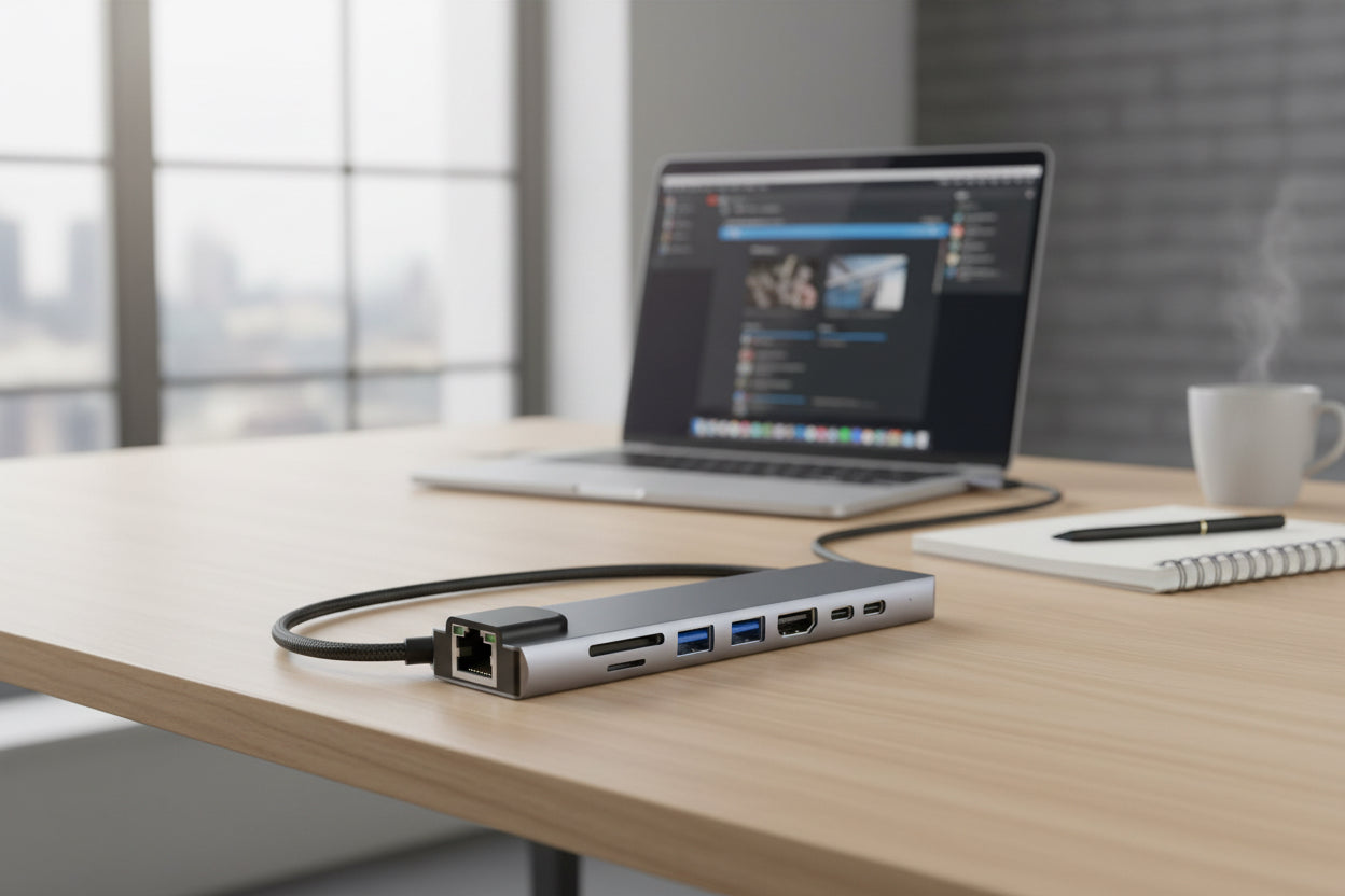 USB-C Hub 8-i-1 – Anslut allt med en kabel