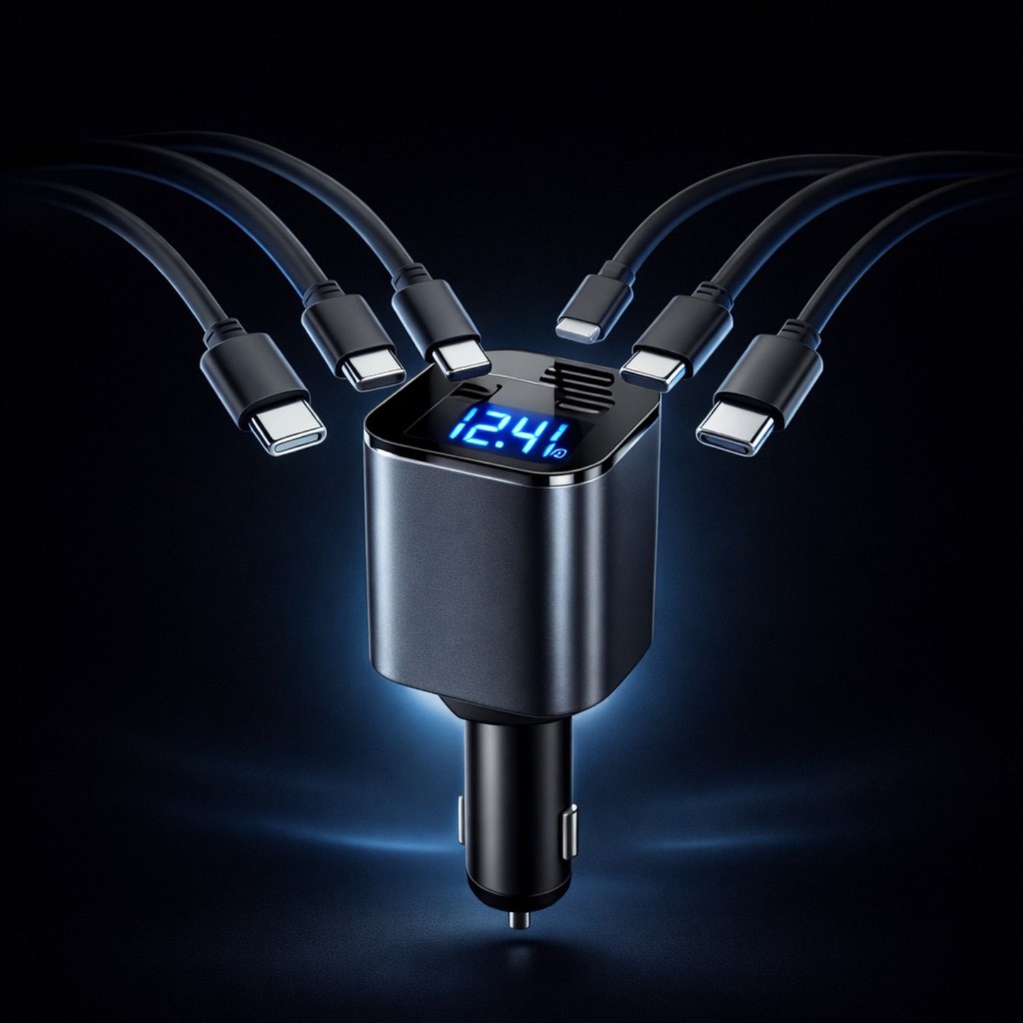 4-i-1 Billaddarе Pro — Snabb laddning i bilen