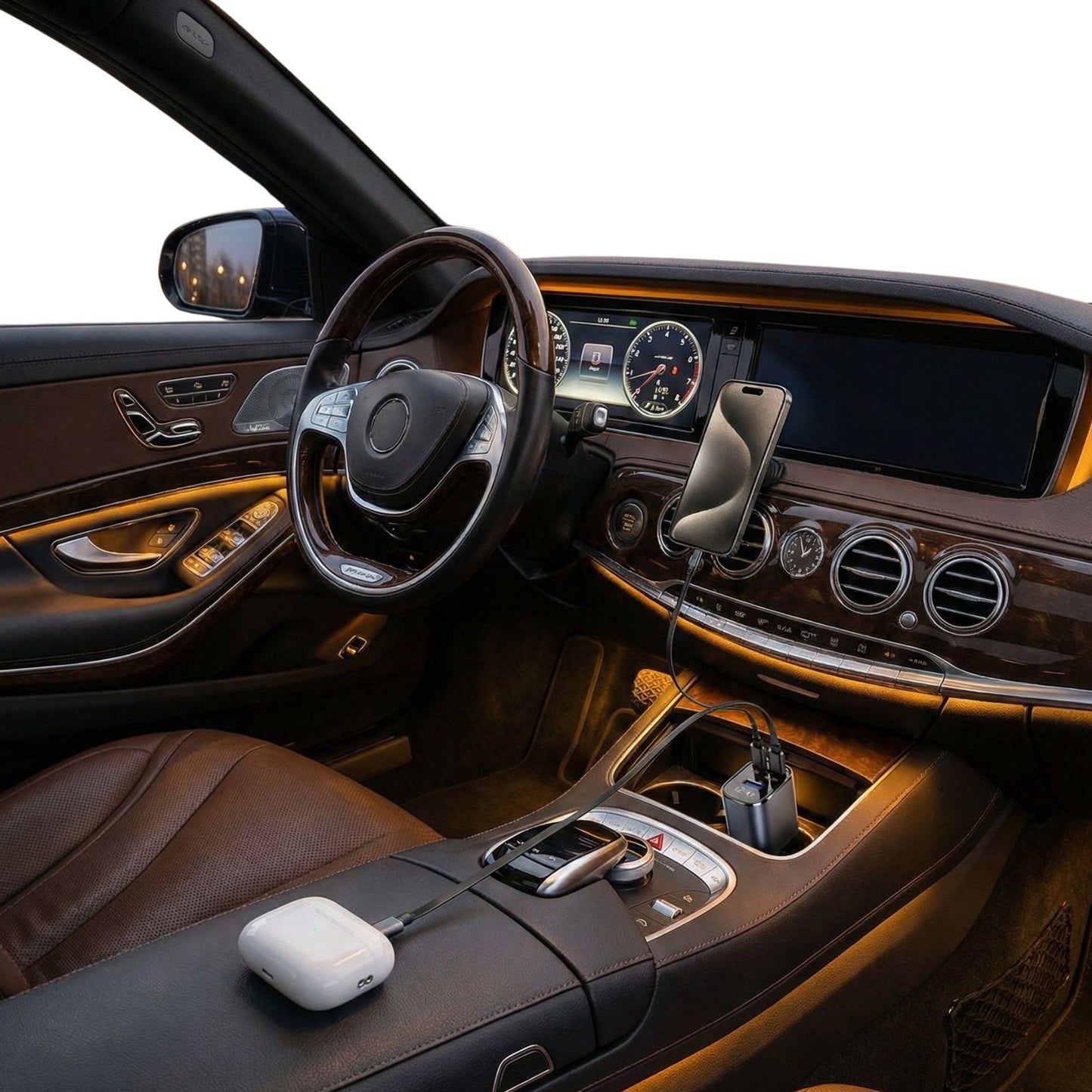 4-i-1 Billaddarе Pro — Snabb laddning i bilen