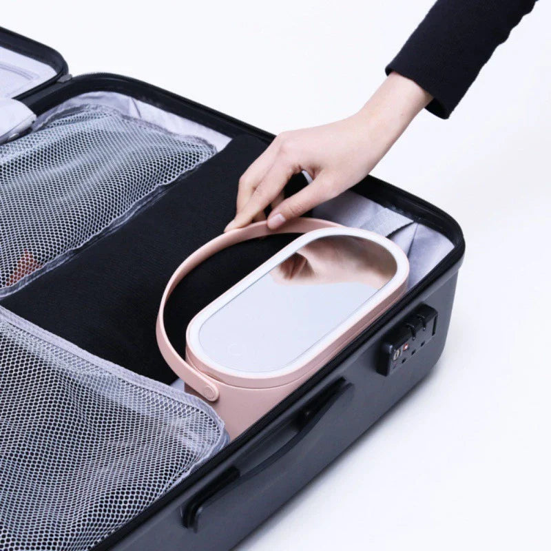 GlowCase - Travel Portable Makeup Organizer Box With LED