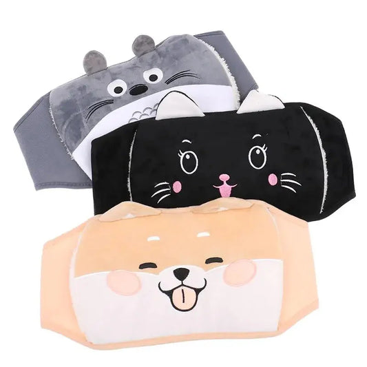 WarmHug - Plyschbälte med påfyllningsbar varmvattenflaska