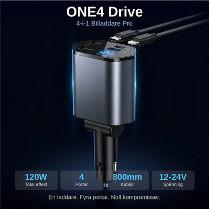 ONE4 Drive — Snabb laddning i bilen