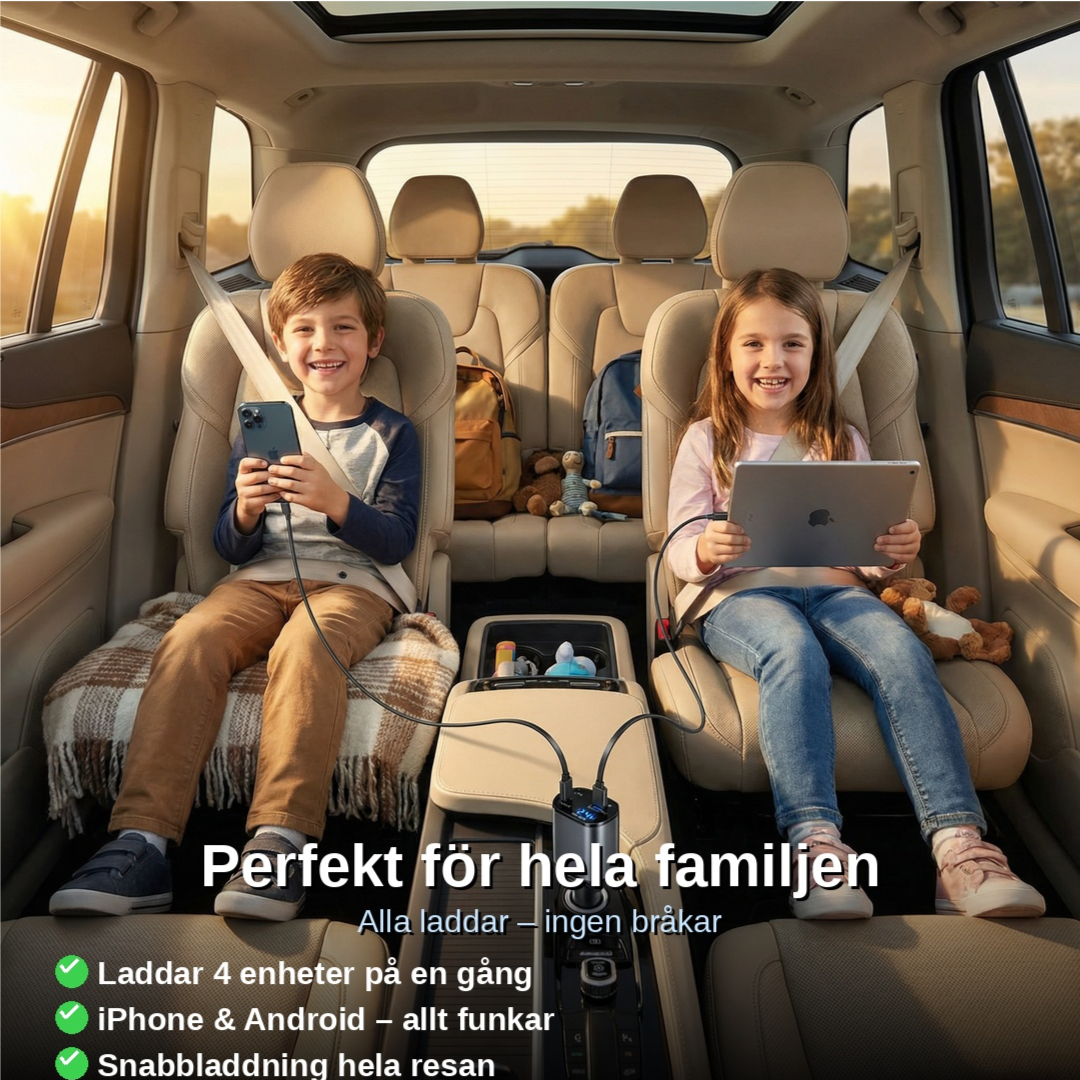 ONE4 Drive — Snabb laddning i bilen