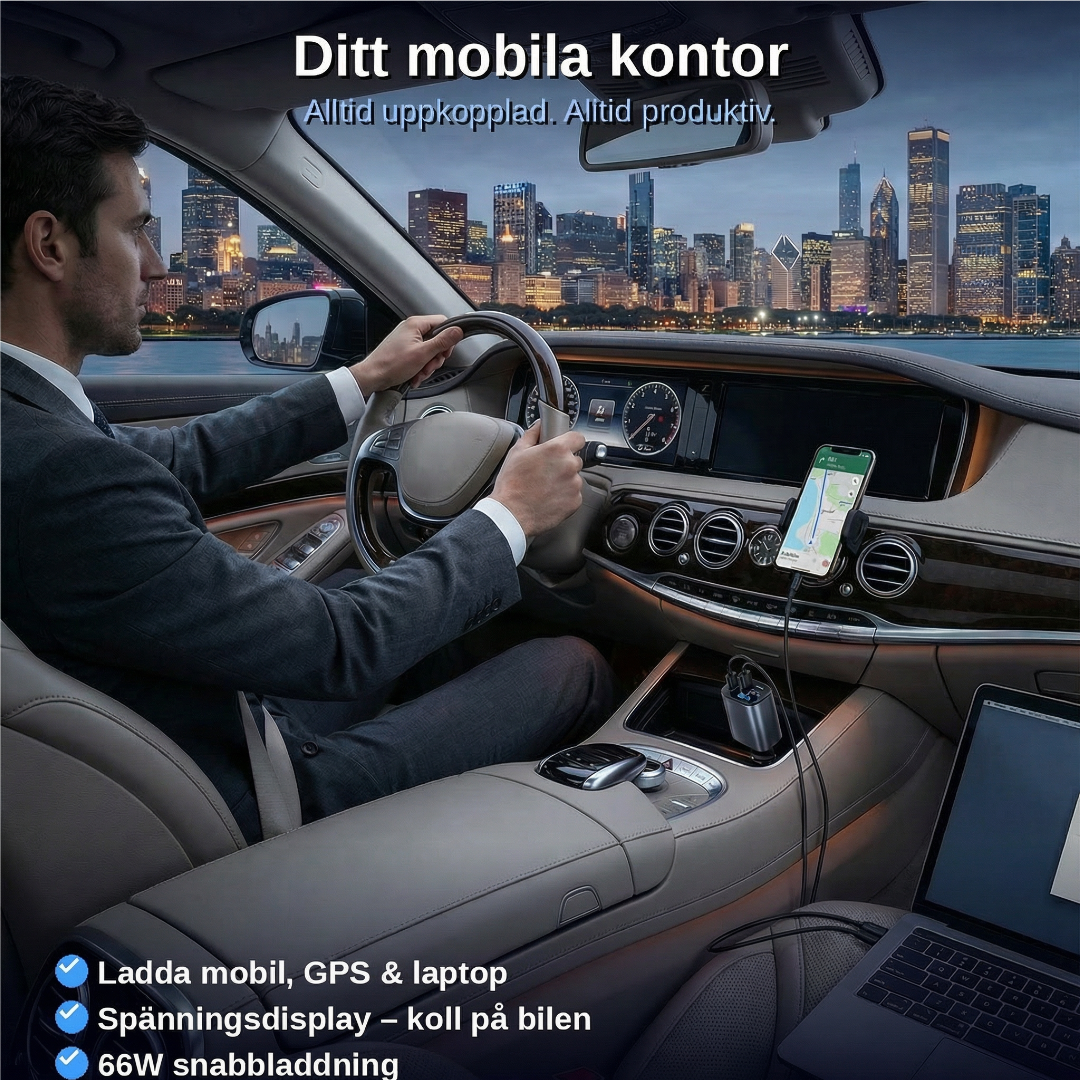 ONE4 Drive — Snabb laddning i bilen