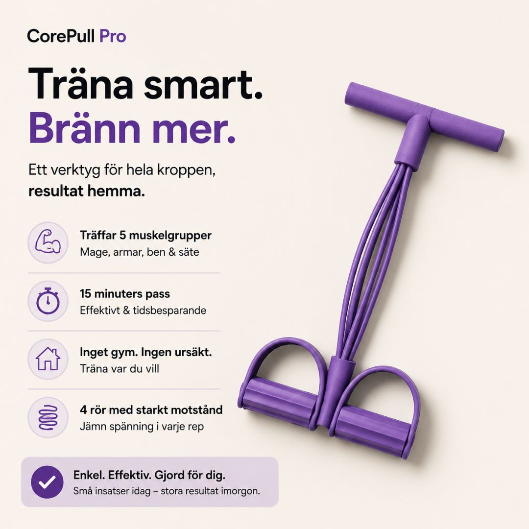 CorePull Pro – Träna hela kroppen hemma på 15 minuter om dagen