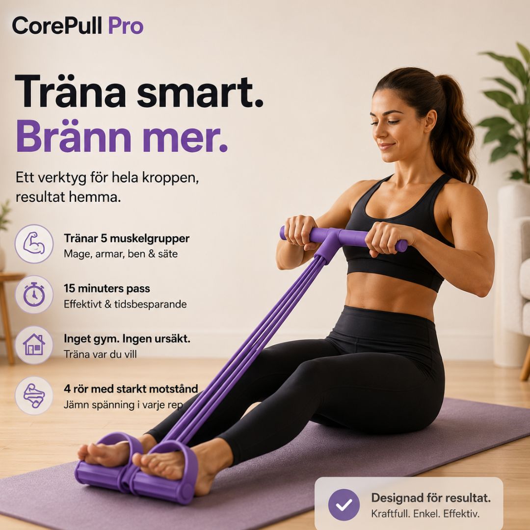 CorePull Pro – Träna hela kroppen hemma på 15 minuter om dagen