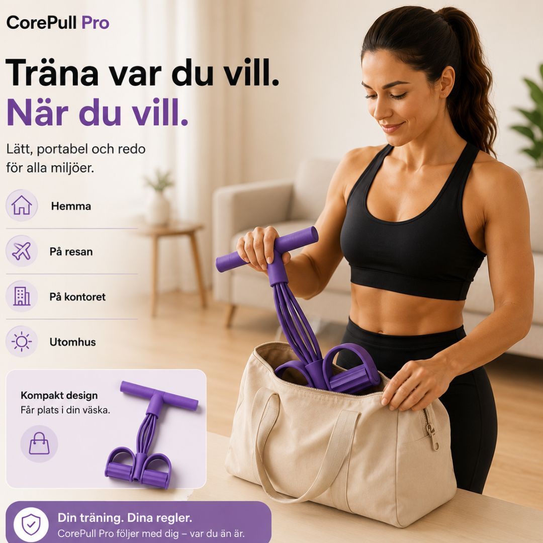 CorePull Pro – Träna hela kroppen hemma på 15 minuter om dagen