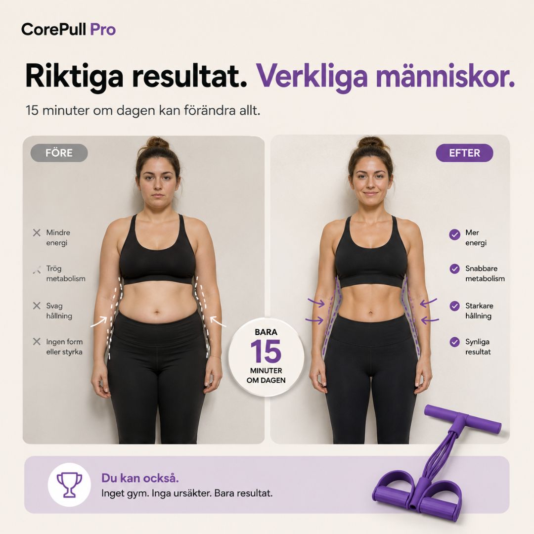 CorePull Pro – Träna hela kroppen hemma på 15 minuter om dagen