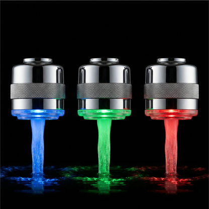 GlowTap LED Kranmunstycke - Se när vattnet är för varmt innan det gör ont