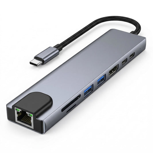 USB-C Hub 8-i-1 – Anslut allt med en kabel